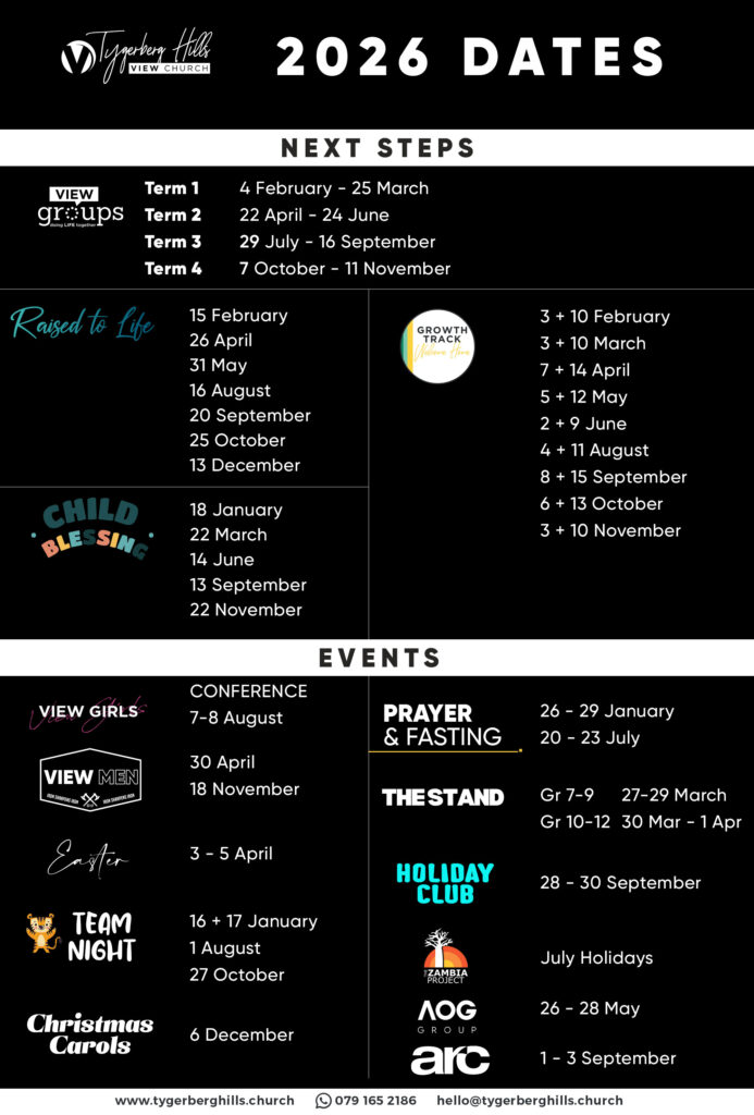 View Church Tygerberg Hills Dates for 2026